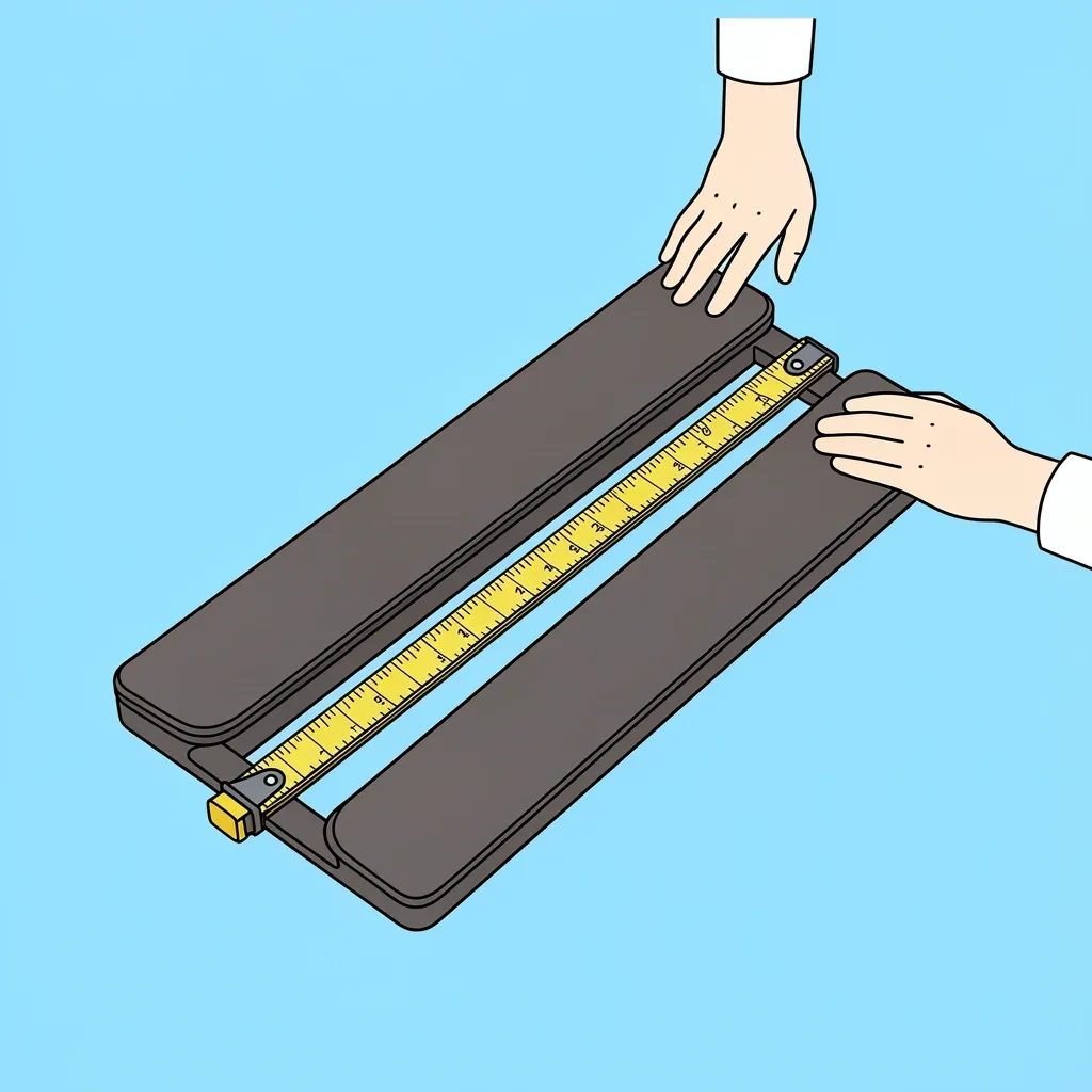 Foldable Long Belt Walking Pad Vector illustration of a foldable walking pad with a long belt being folded