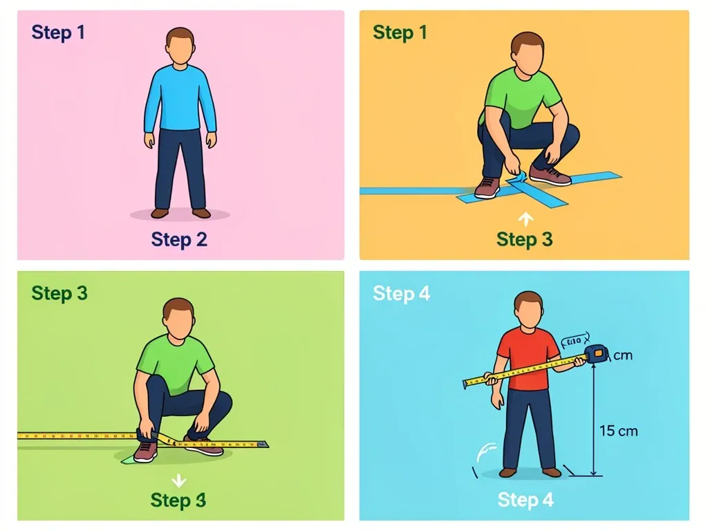 How to Measure Your Walking Pad Belt Width Four-step guide: stand, mark heels, measure stance width, add clearance