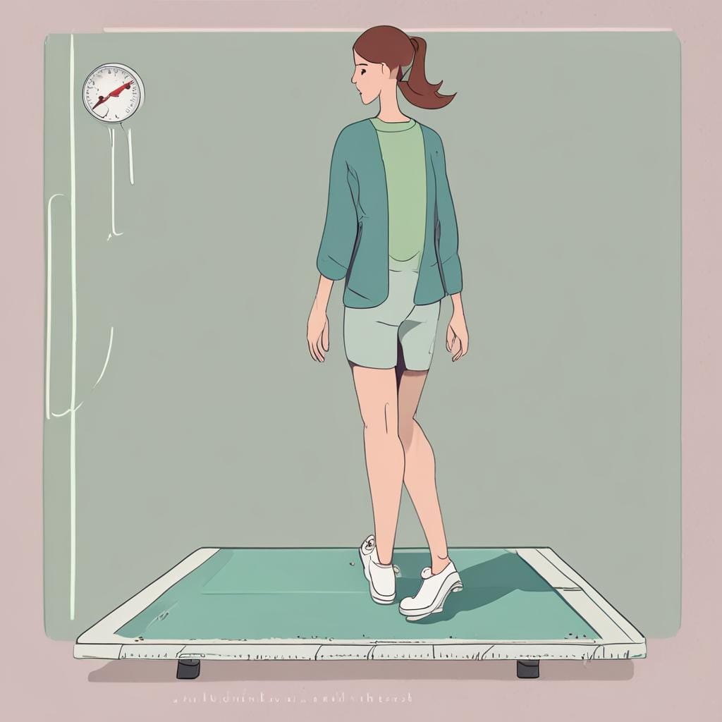 Optimal Speed and Duration for Post-Meal Walking Walking pad user with visual indicators of recommended speed zone and duration for post-meal walks