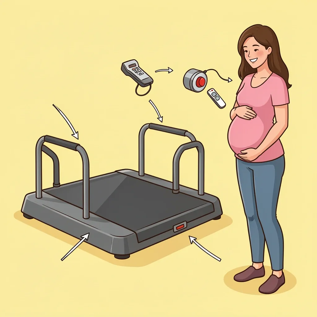 Choosing a Safe Walking Pad for Pregnancy Walking pad with labeled safety features for pregnancy use