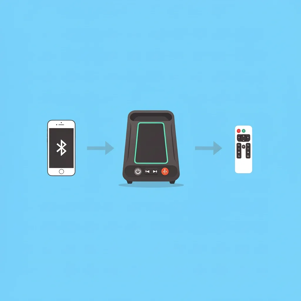 Three control options for a walking pad without remote: smartphone app, physical buttons, and universal remote.