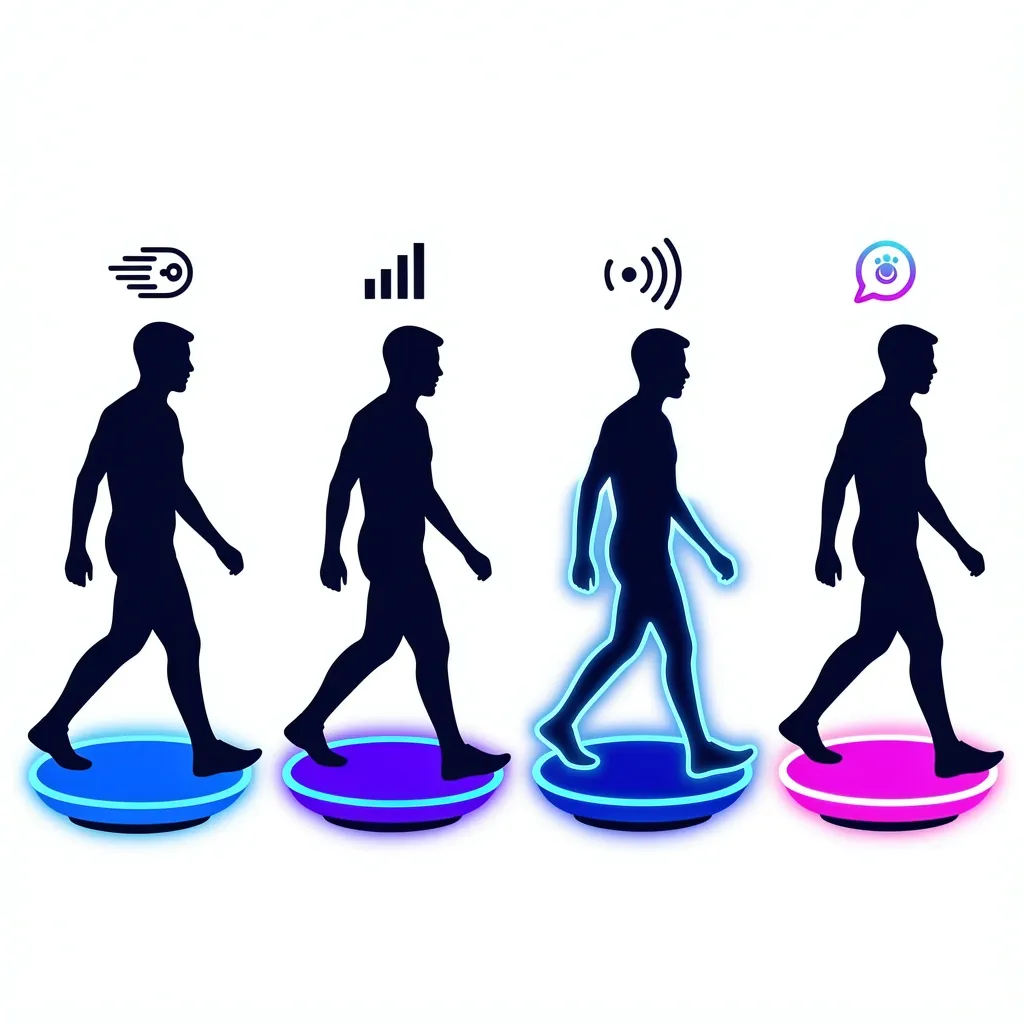 Yagud Walking Pad Comparison Chart Abstract comparison of four walking pad models with Yagud highlighted